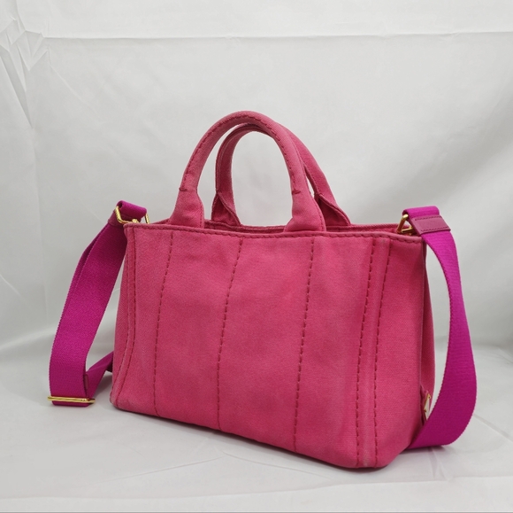 Pink Prada Canapa PM size - Picture 3 of 12